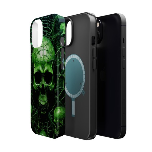 Funda resistente magnética calavera verde iPhone - Imagen 70 de 89