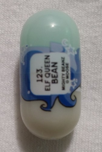 MIGHTY MOOSE BEANZ SERIES 2 ELF QUEEN GLOW BEAN #123 THE SUPER PRO FANTASY TEAM - Picture 2 of 2