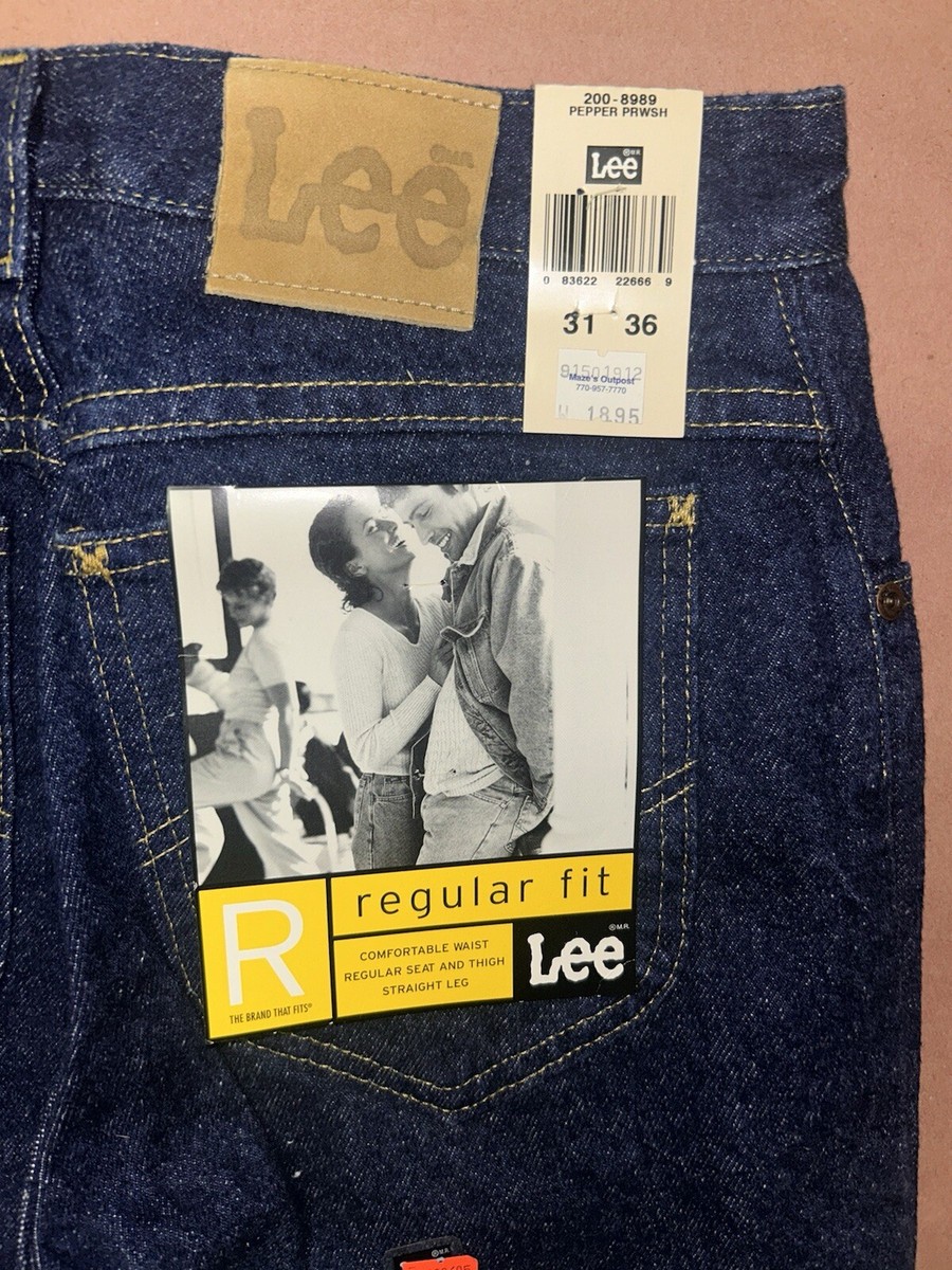 ん Vintage Lee Blue Jeans, Regular Fit, Deadstock NWT, Size 31x36 | eBay
