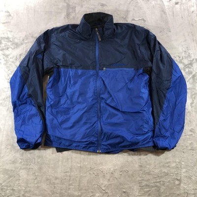 Marmot Jacket Mens Large Blue Colorblock Full Zip Lightweight Shell Hiking