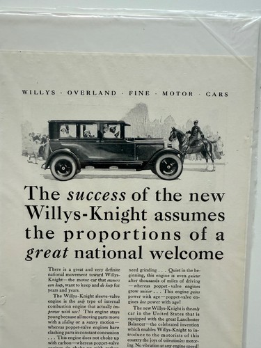 Paar Oldtimer Willys-Ritter Auto Werbung 20er Jahre original selten Automobilia - Bild 7 von 7