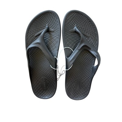 Feather Step New Black Flip Flop Sandals Summer Beach Size 44 45 Mens 11 12 Soft