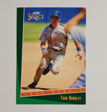 Score 1993 Select Todd Hundley New York Mets #293 Rookie RC Baseball Card. rookie card picture
