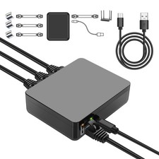 RJ45 Ethernet Splitter 1 to 3 Out 1000Mbps High Speed Gigabit Switch Network ...