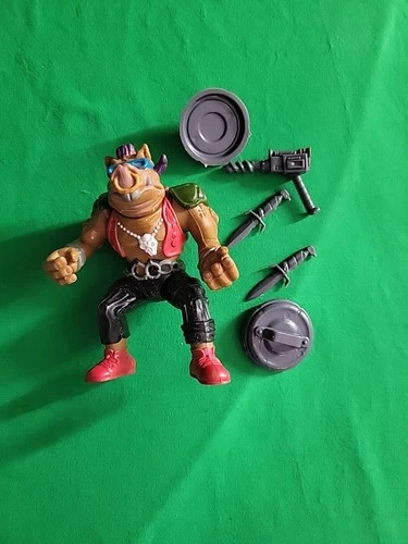 ☆1988 Tmnt Bebop 115% Complete Teenage Ninja Turtles Figure Playmates Hard Head☆