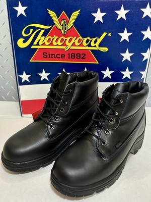 Thorogood Women's SoftStreet Hiker Boot Black Leather Thinsulate Sz 7.5 USA Made
