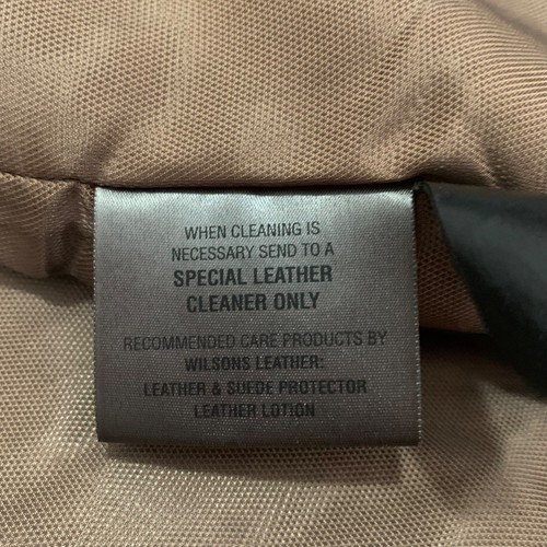 WILSONS Leather M. Julian Black Leather Button Down Jacket Blazer Herren Gr. XL Vintage - Bild 7 von 9