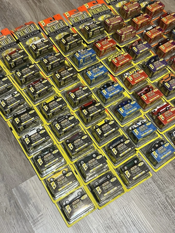 Matchbox Premier Collection Lot — 60 Vintage Diecast Cars (1990s, Mattel, New) - Image 3 of 4