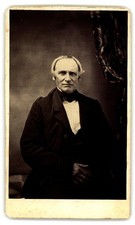 Antique CDV Circa 1860s Old Man In Suit Victorian Civil War Era Unmarked