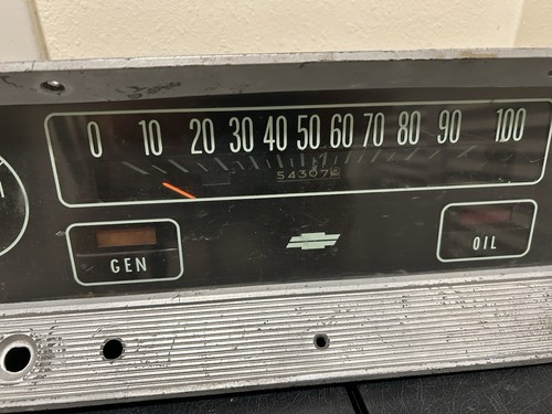 Vintage 60's OEM Chevrolet Truck Speedometer /Dash Gauge Cluster - Picture 3 of 13