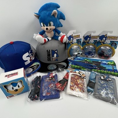 Sega Sonic The Hedgehog Loungefly, Hats, Lanyards, Squeezer, Cars, PlushGift Set