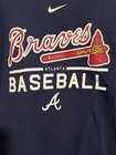 Nike Atlanta Braves Men's Dry-Fit Baseball T-Shirt Blue Size Medium Tomahawk — photo 2