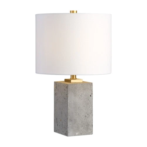 Uttermost 29237-1 Stained Concrete Drexel Single Light 17"H Buffet Table Lamp - Picture 1 of 2