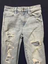 American Eagle Super Stretch Mid-Rise Light Blue Wash Jegging Jeans Women  s S 0