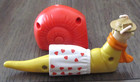 Vintage CBC Plastic Toy Snail with Heart Bloomers Removable Shell — photo 5