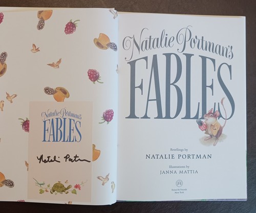 SIGNED Natalie Portman Autographed Bookplate - Natalie Portman's Fables - Picture 2 of 14