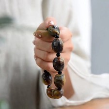 Carved Tortoise Shell Bead Bracelet Buddhist ...