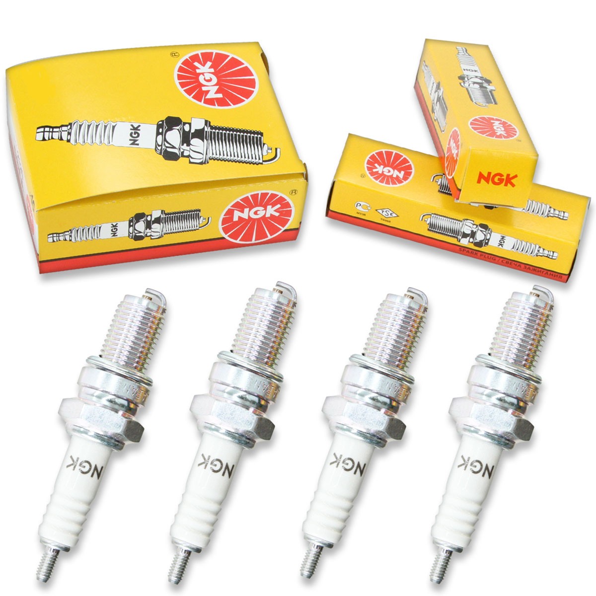 4pcs 86-87 Yamaha TT225 NGK Standard Spark Plugs 223cc 13ci Kit Set Engine nq