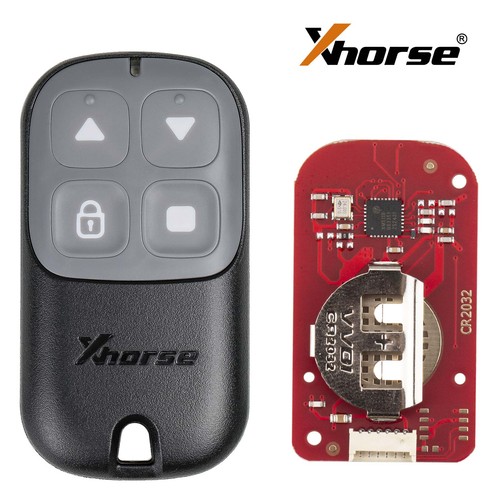 5x Xhorse XKXH23EN Universal Wire Remote Key Garage Second Generation 4 Buttons - Picture 2 of 8