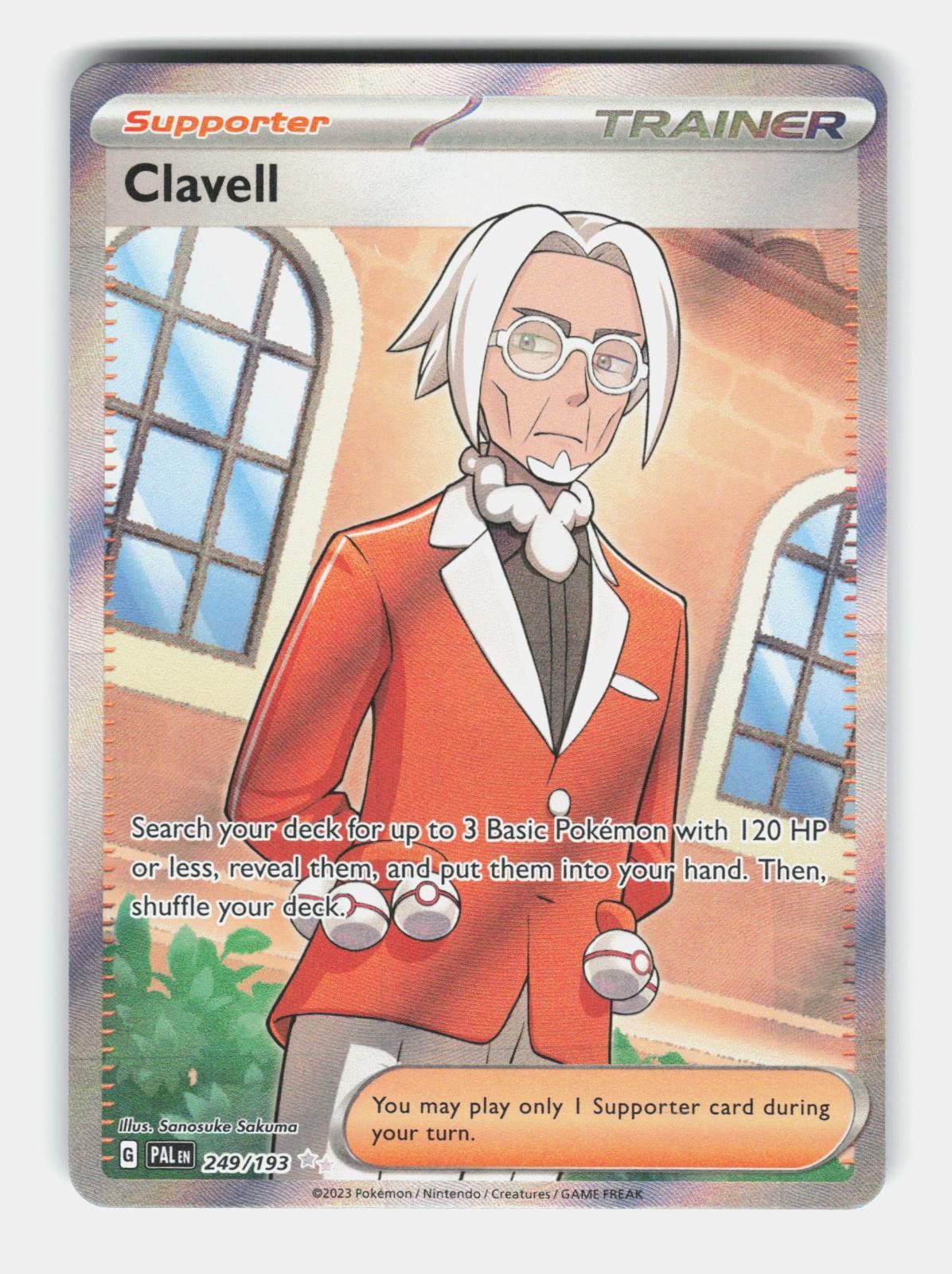 Clavell 249/193 Ultra Rare Paldea Evolved Pokemon Holo Near Mint