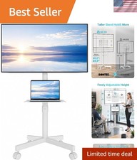 Universal Adjustable Mobile TV Stand for 23-65 Inch TVs with Cable Management