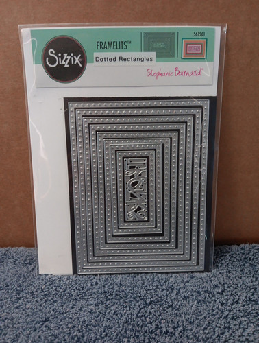 NEU - Sizzix Framelits "Rechtecke, gepunktet" Metallstanze 561561 - Bild 1 von 3