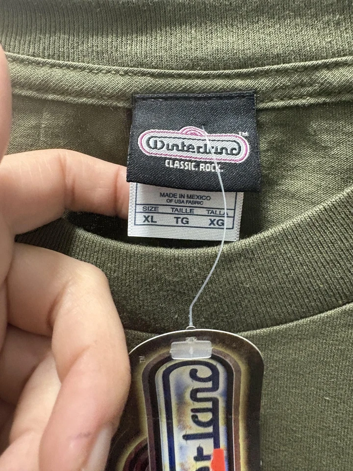 Camisa de Colección KISS Ejército Escudo Para Hombres XL Banda Verde Camiseta Winterland Rock Clásico Foto 3 de 4