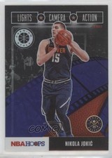 2019 NBA Hoops Premium Stock Lights Camera Action Purple Nikola Jokic #28 11qd