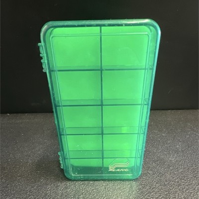 Plano Green Fly Box Hard Case Plastic Foam with 7 Dividers, 7in