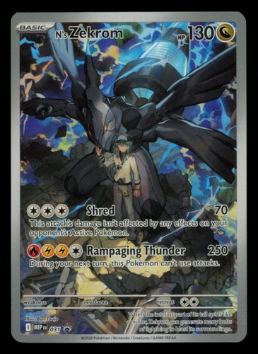 N's Zekrom 031 Holo Promo ME: Mega Evoluzione Promo Pokemon quasi come nuovo - Foto 1 di 2