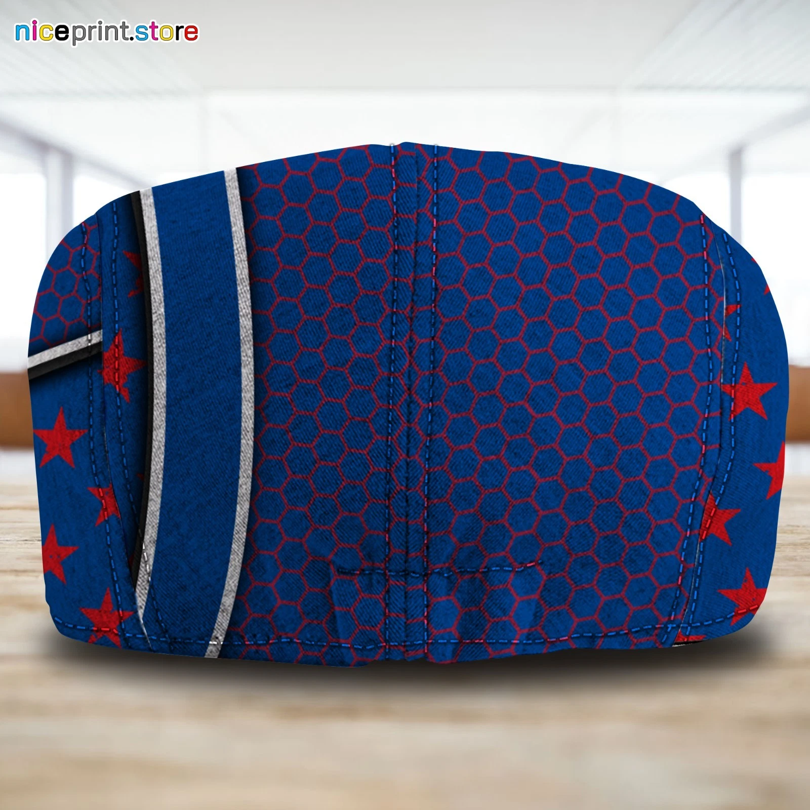 Kansas Team Jayhawks Jeff Cap NCAA Newsboy Cap Flat Cap NCAA Cap For Men