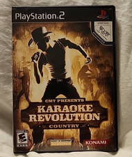 PlayStation 2 PS2 CMT Presents Karaoke Revolution County Complete CIB Tested