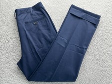  70 New Lands' End Men's Traditional Fit No Iron CW Chino Pants Navy 35x30