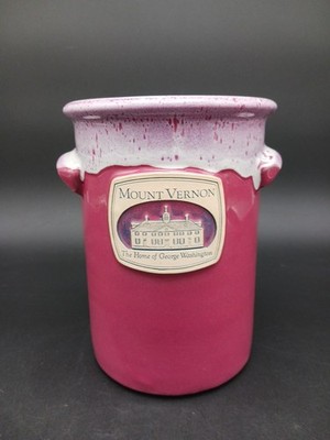 Deneen Mount Vernon Drip Pottery Wine Chiller/Utensil Holder Vase Decor Vessel