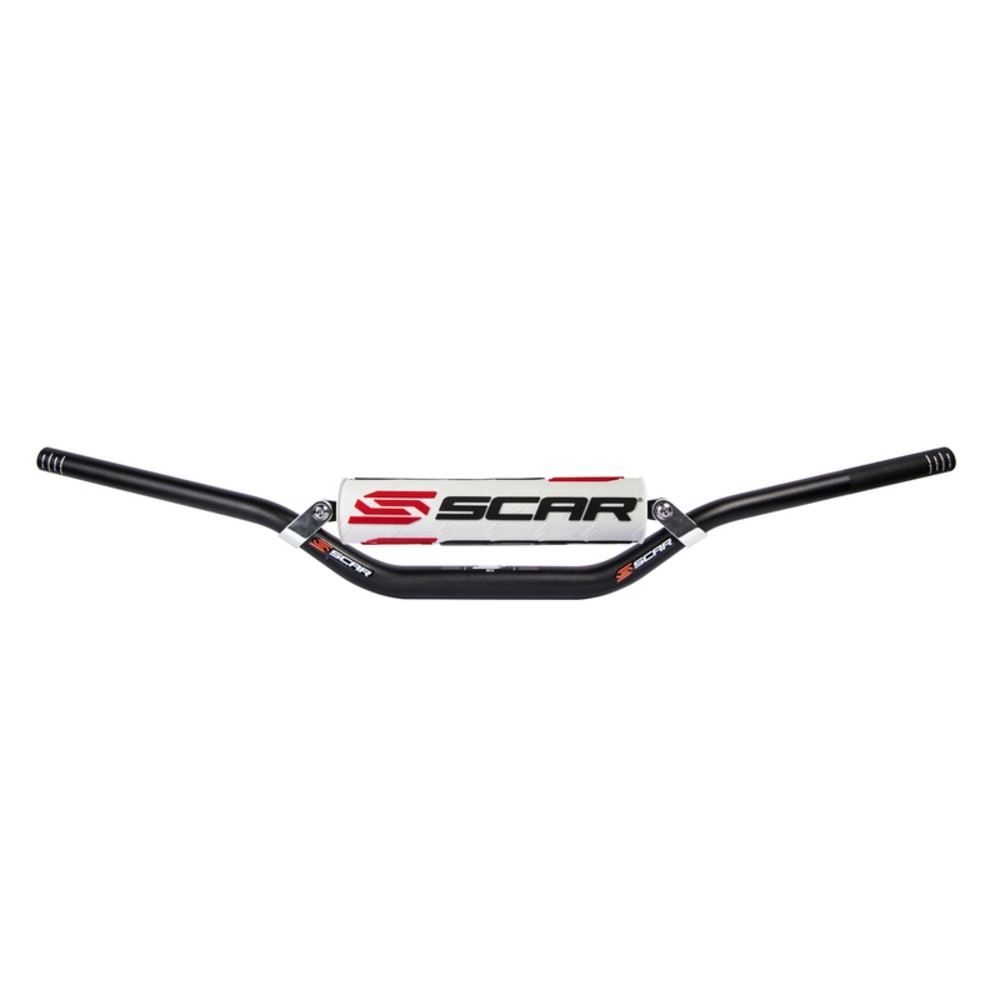 Handlebar SCAR S ² Medium Ø22 , 2mm-negro/Protector White for Moto