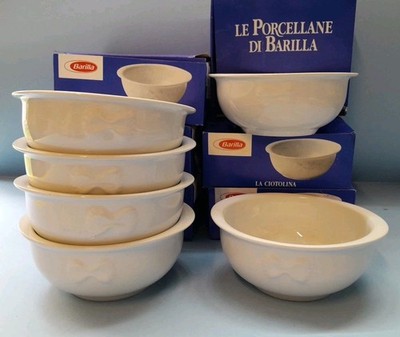 BARILLA 6 BOWLS BOWLS THE PORCELAIN BUTTERFLY 80s'' the bowl 