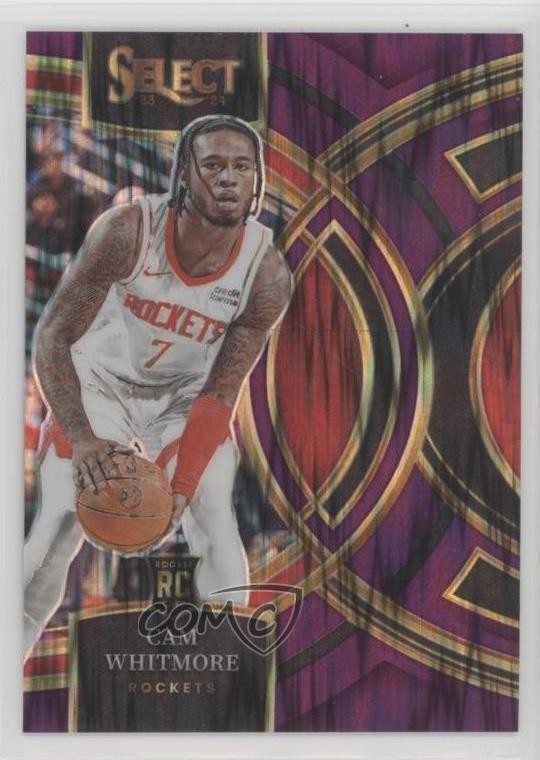 2023 Panini Select Premier Level Purple Flash Prizm /175 Cam Whitmore #118 1k0e