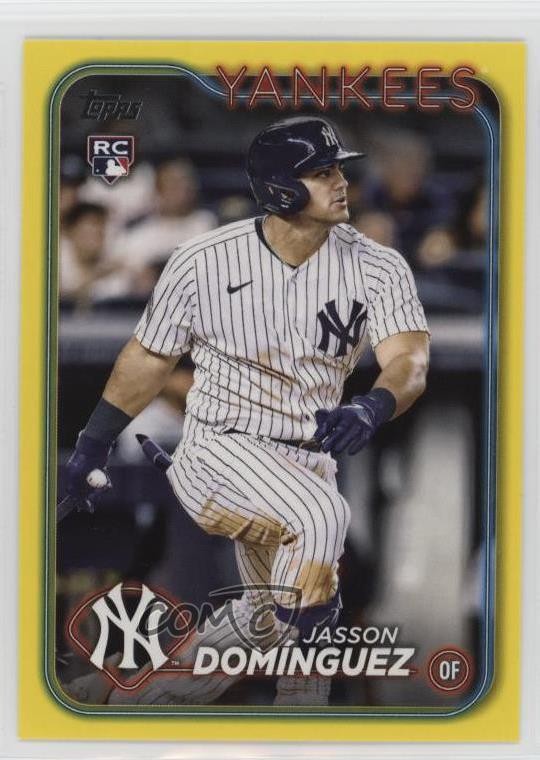 2024 Topps Series 1 Yellow Jasson Dominguez Jasson Domínguez #60 Rookie RC