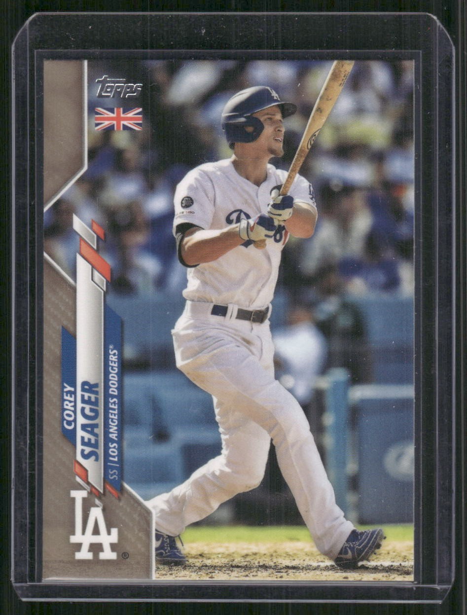 2020 Topps UK Edition COREY SEAGER Dodgers #68 GOLD /25