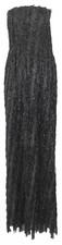 Stella McCartney Tinsel Detailed Bustier Dress Womens 2 Black Viscose NWT