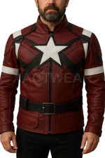 David Harbour Thunderbolts Jacket 2025 Red Guardian Leather Costume