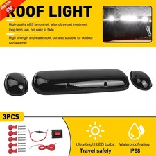 Smoked Lens White Led Cab Roof Lights For Chevrolet Silveradogmc Sierra 2002-07