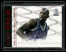 1997-98 Score Board Autographed #NNO Tony Delk Veterans Gold