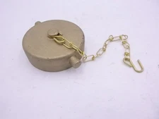 FPPI 2-1/2" Brass Cap And Chain Plug 72-WL-CACBR-BR21NST