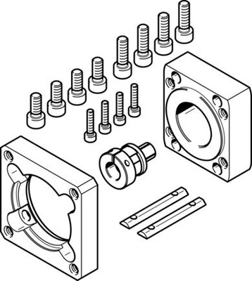 EAMM-A-R27-55A (1133400) Axialbausatz Einbaulage:beliebig LABS-Konformität:IP40