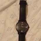 GUESS Quartz Black Dial Analog Watch Black Leather Strap 40mm 30m — photo 2