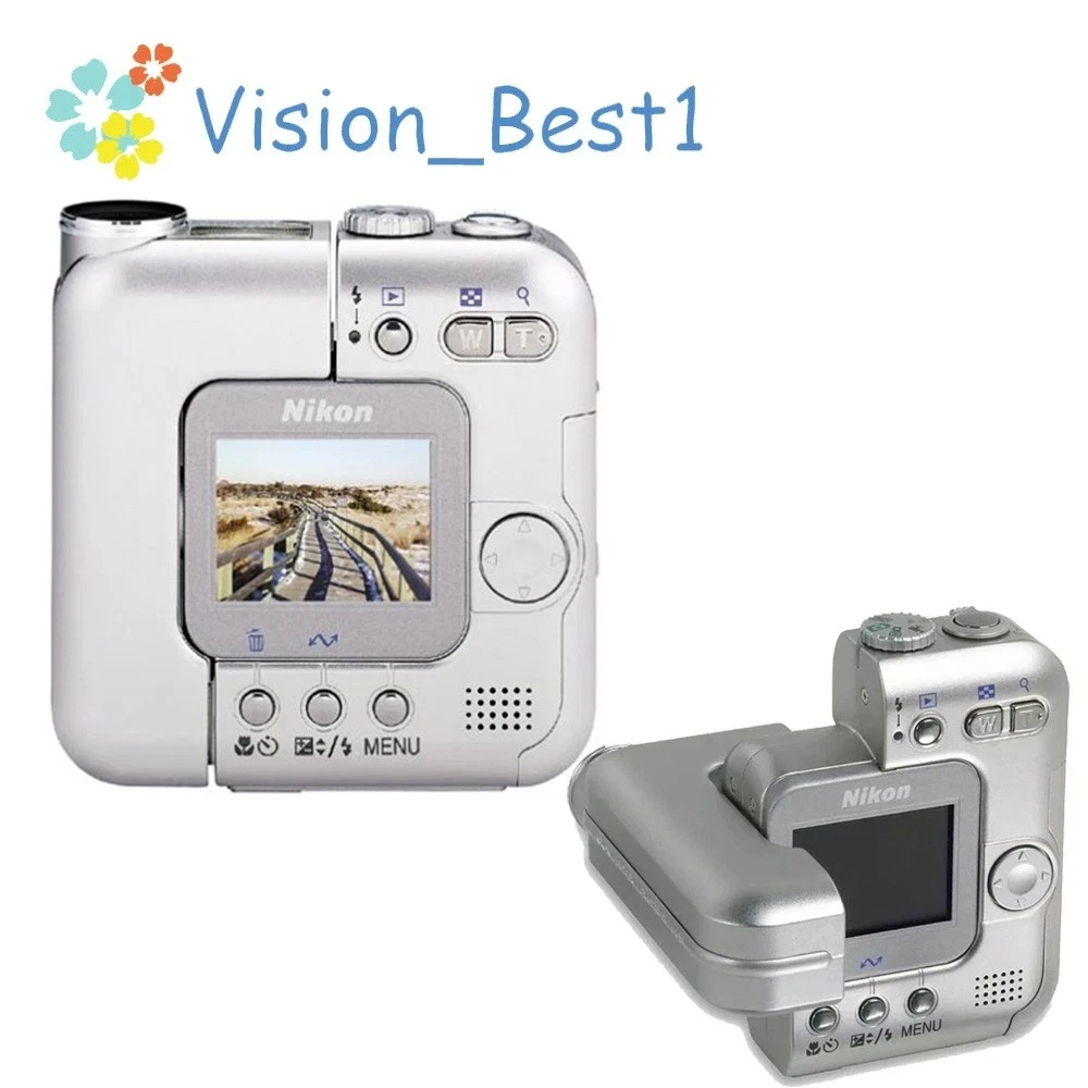 Nikon COOLPIX SQ Digital Camera 3.1MP 3x Optical Zoom Silver Date