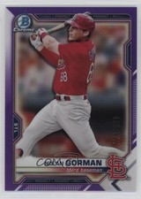 2021 Bowman Chrome Prospects Purple Refractor 178/250 Nolan Gorman #BCP-235 1i0v