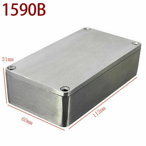 Effect Aluminum Box Metal Electric Case Instrument Silver Enclosure Project Box - Picture 36 of 87