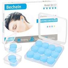 Ear Plugs for Sleeping, Waterproof Moldable Silicone EarPlugs for Sleeping No...